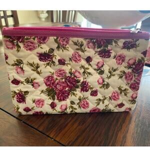 NaRaYa Quilted Pink Cosmetic Pouch